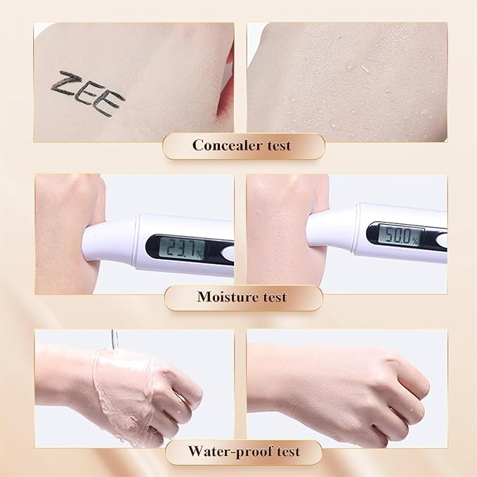 Mushroom Head Air Cushion CC Cream - New Upgraded BB Cream Face Makeup Foundation for Mature Skin Moisturizing Concealer Brighten Long-Lasting, Gold Packaging (Natural, 3.21 Ounce (Pack of 1))