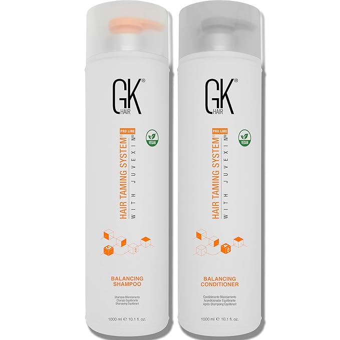 GK HAIR – Balancing Shampoo and Conditioner Set for Oily Hair, Clarifying & Refreshing Formula with Gentle Fragrance, Sulfate-Free, 72-Hour Freshness, 33.8 Fl Oz – Ideal for daily use