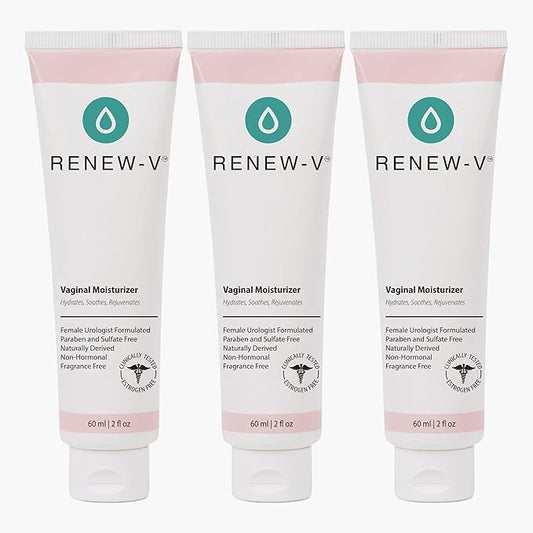 Natural Vaginal Moisturizer for Dryness & Itching - Vulva Balm for Irritation Relief, Anti Itch & Women Menopause Support - Hormone Free, Unscented, Paraben-Free - Made in USA, 2 oz (3)