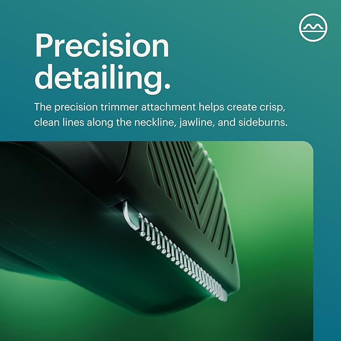 MANSCAPED® The Chairman™ Plus Men’s Electric Foil Face Shaver - Two Interchangeable Blade Heads, SkinSafe® Three-Blade Foil & Precision Sideburn & Jawline Trimmer, USB-C Charging, Gentle on Neck Area