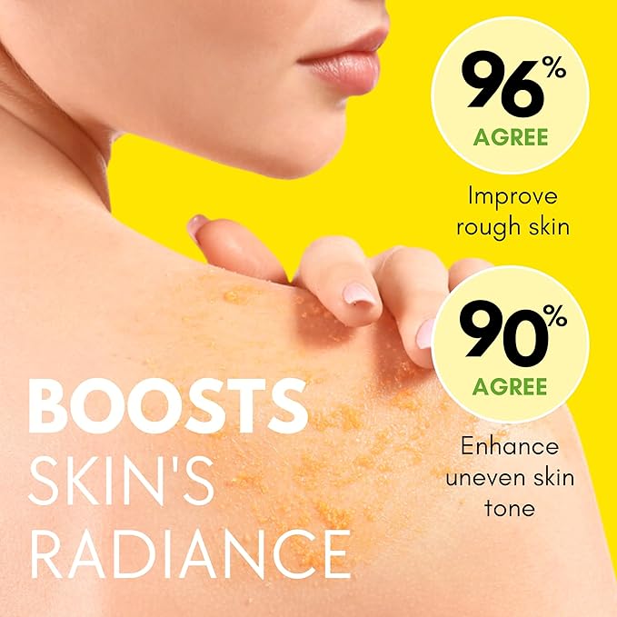 Muun Turmeric Scrub with Kojic Acid AHA/BHA Face &Body - Exfoliator Dark spot Remover- Ingrown Hair Treatment Bikini Area Inner Thighs Armpit Underarm Exfoliating