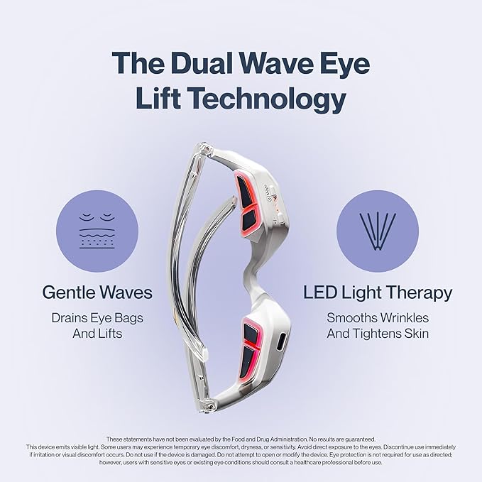 Renewa EyeLift | Under-Eye Beauty Tool with Gentle Light | Skincare Tool for Refreshing, Brightening and Radiant-Looking Skin | at-Home Self-Care Facial Tool for Smoother-Looking Eyes