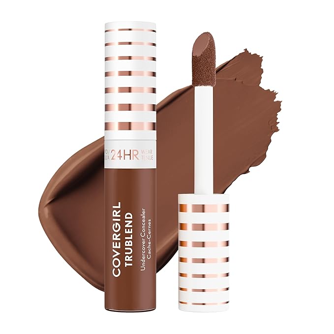 COVERGIRL TruBlend Undercover Concealer, Buildable, Full Coverage, 24-Hour Wear, Matte Finish - D300 Bronze