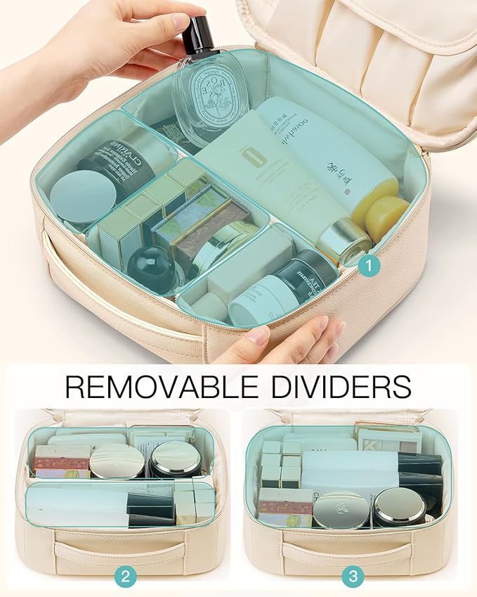 Vlando Gift for Women,Travel Makeup Bags for Women,Birthday Gifts for Friends Initial Sister Birthday Gift Ideas Wedding Gifts(Letter W)