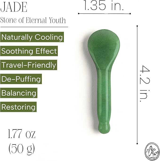 Mount Lai - The Gua Sha Facial Lifting Tool (Jade Gua Sha Spoon)