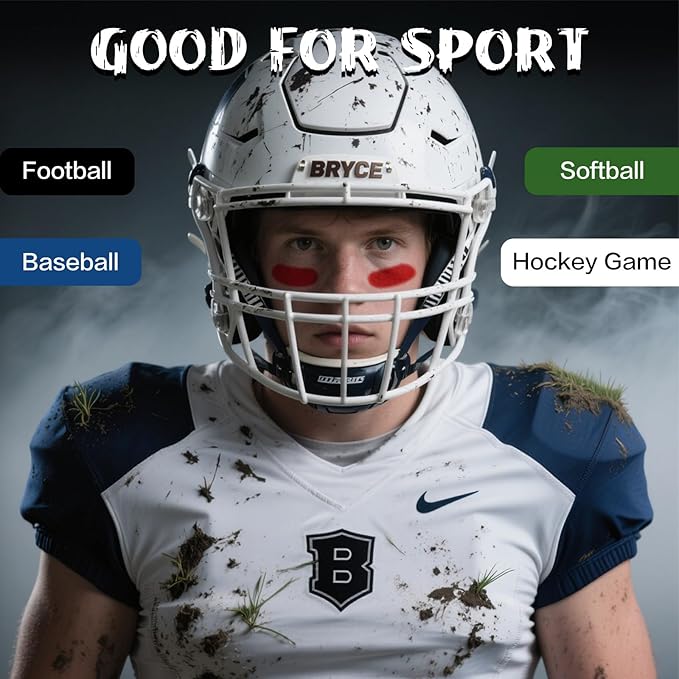 BOBISUKA Red Face & Body Paint Stick Water-Based Washable Face Paint Makeup Stick for Halloween Skeleton, Skull, Devil, Goth, Clown, Joker Cosplay, SFX, Sports Eye Black & Costume Party