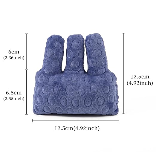 Adjustable Removable Finger Separator Protector Hand Contracture Cushion Padding Pillow Prevention Aid Training Tool With Fingers Hands Splints (Purple)