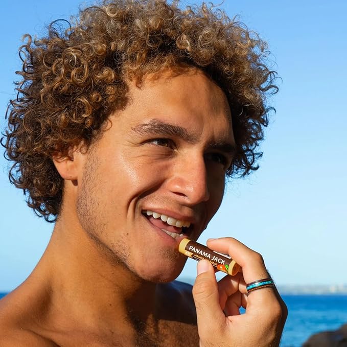 Panama Jack Passport to Flavor - Travel Sunscreen Lip Balm Bulk SPF 45 Stick - 8 Pack Dreamsicle, Mango, Tropical & Vanilla