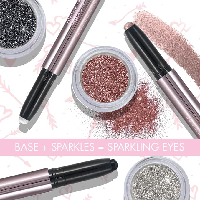 Girlactik Shadow Stick – Long-Wearing Cream Eyeshadow Stick, Blendable & Smudge-Resistant Eye Makeup – Vegan, Cruelty-Free, Easy One-Swipe Application (Tinsel)