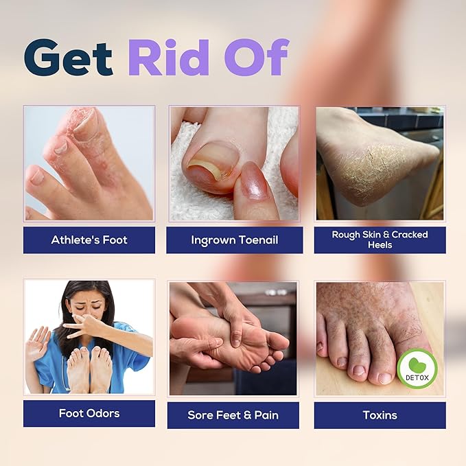 FOOT CURE Tea Tree Oil & Soothing Lavender Foot Soak with Epsom Salt - Best Toenail Treatment & Softens Calluses - Soothes Sore & Tired Feet, Foot Odor Scent, Spa Pedicure - 16 oz (Pack of 2)