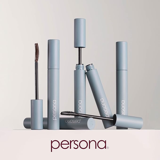 PERSONA Volumizing Tubing Mascara | Lift, Lengthen & Define | Buildable Volume Without Clumps | Long-Wear, Water-Removable | Vegan, Cruelty-Free & Gluten-Free (0.33 fl oz) | Made in Italy, Chocolate