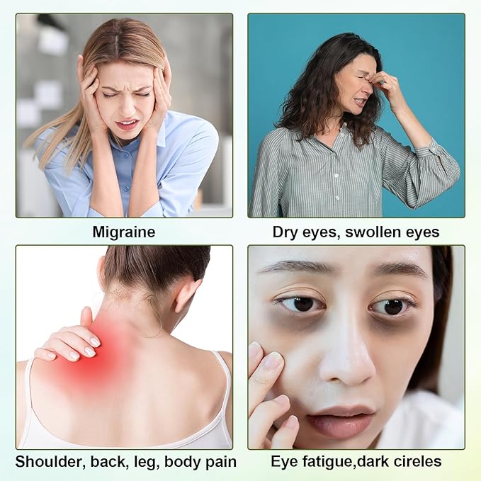 Sliner 10 Pcs Gua Sha Facial Tools Set Jade Eye Mask Scalp Hair Comb Spiked Roller Jade Stone Eye Mask Gua Sha Board White Facial Cooling Set for Spa Relax Alleviate Puffiness Esthetician Supplies