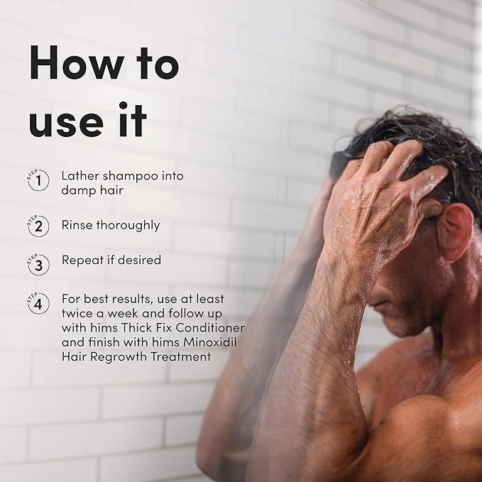 hims Dandruff Detox Shampoo - Pyrithione Zinc, Argan Oil, & Avocado Oil Formula - Dandruff Shampoo for Flaky & Itchy Scalp - Sulfate-Free, Paraben-Free - Evergreen Mint Scent - 6.4 Fl Oz, 2 Pack