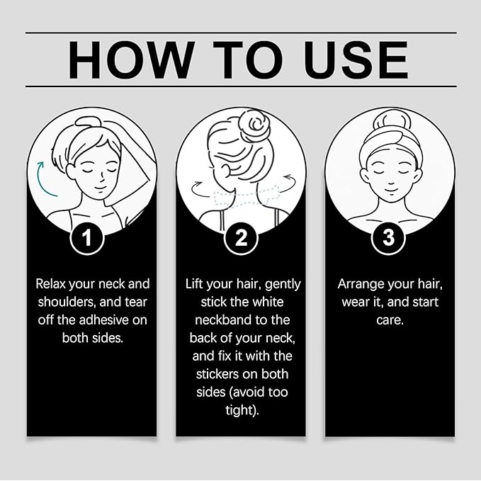 Invisible Neck Lift Tape Neck Instant Lifting Firming Tape Improves Neck Lines Wrinkles High Elastic Breathable Lifting Invisible Reusable Waterproof Use Before Makeup (8 strips+40 patches)