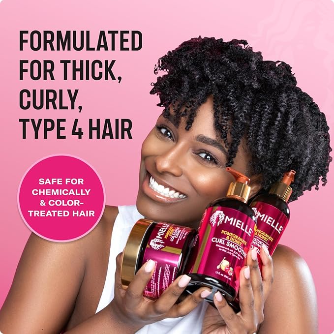Mielle Organics Pomegranate & Honey Detangling Conditioner for Curly Hair - Deep Moisturizing Conditioner to Help Strengthen Strands, Prevents Breakage and Split Ends & Improves Hydration (32 Fl Oz)