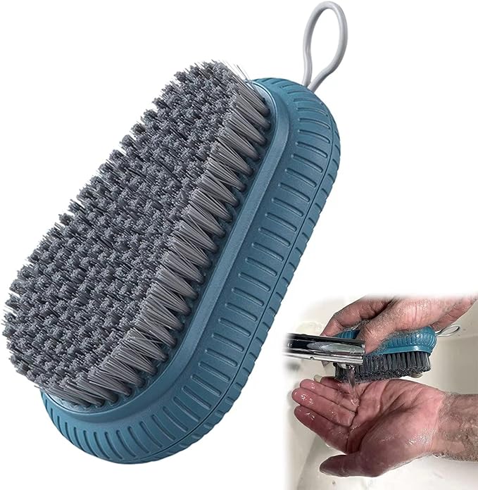 VWMYQ Heavy Duty Nail Brush Fingernail Scrub Brush, Durable Stiff Bristles Nail Scrub Brush, Hand and Nail Cleaning Brush for Men & Mechanics (Hand Wash Brush - Blue)