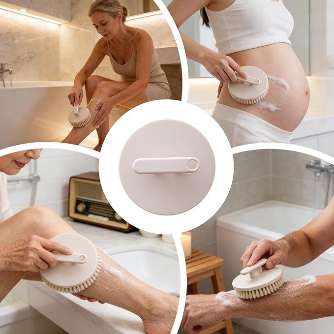 Shower Body Scrubber - Gentle Skin Cleansing Soft Texture Comfort Care Design Daily Hygiene Aid Refreshing Wash Experience Suitable Bathroom Dorm Hotel Travel | Women Men Adults Teens Elderly