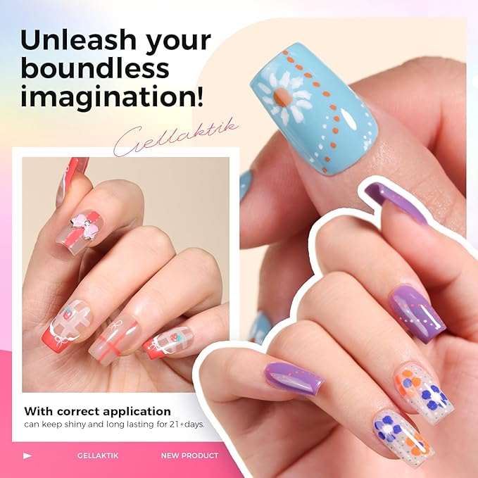 6 Colors Nail Art Pens Set, 3D Nail Polish Pens Quick-Drying Acrylic Paint Markers, Dotting Liner Brush for DIY Nail Design, Home & Salon Manicure Tools