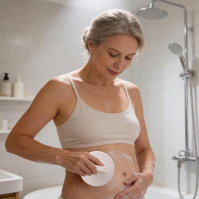 Shower Body Scrubber - Gentle Skin Cleansing Soft Texture Comfort Care Design Daily Hygiene Aid Refreshing Wash Experience Suitable Bathroom Dorm Hotel Travel | Women Men Adults Teens Elderly