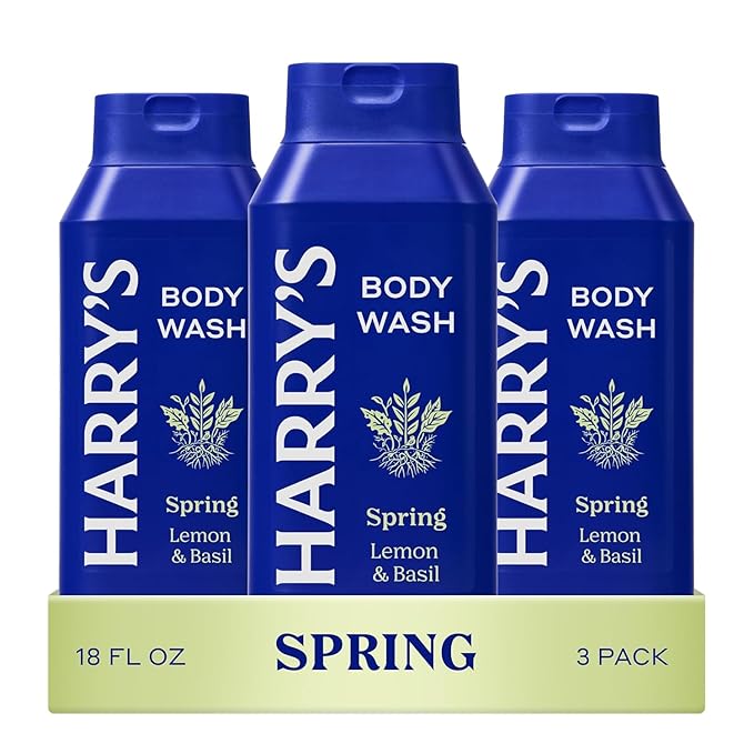 Harry's Men's Body Wash - Spring - (3 Pack) 18 fl oz - Shower Gel for Men - No Parabens, Sulfates, or Dyes