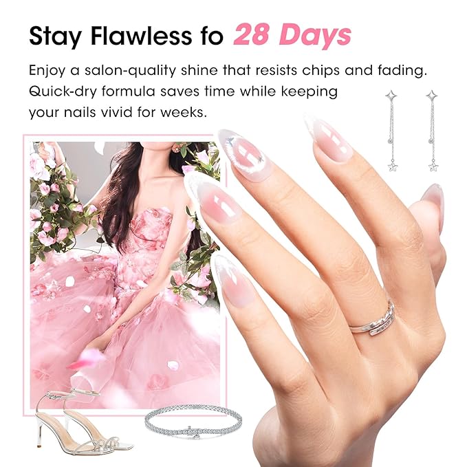 GELLEN Gel Nail Polish Set Nude, 20 Colors Gel Polish HEMA TMPTA TPO 3-free UV Soak off Nail Gel with Glossy Matte Cateye Top Coat and Base Coat, Pink Purple Neutral Nail Art for Women Salon at Home