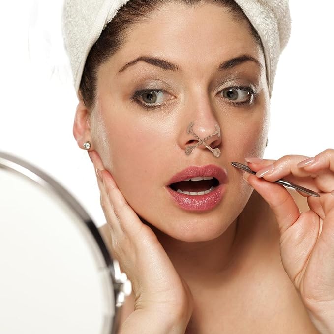 Luxshiny 10pcs Elastic Wing of Nose Corrector Strips Self-Adhesive Nose Shaping Stickers for Wide Nostrils Home Use