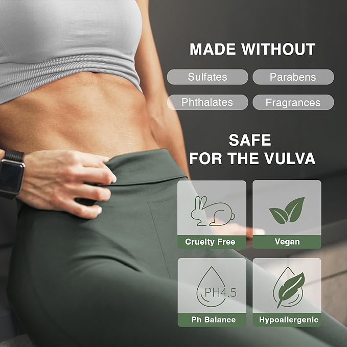 Feminine Care – All-Natural Soapberry Foaming Wash & Mist Sets, pH-Balanced and Hypoallergenic, Fragrance & Paraben-Free, Odor Control, Soothes Itchy, Dry, Sensitive Skin, Pregnancy-Safe