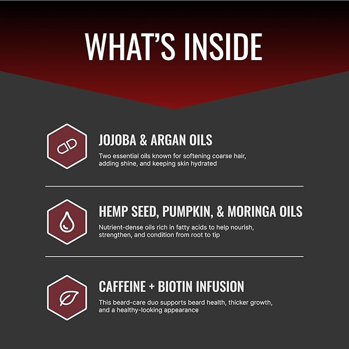 Approved Science® Beard Oil - Promotes Hair Growth and Combats Dryness - With Rosemary and Plum Oils -All Organic Formula - 1 Fl. OZ.