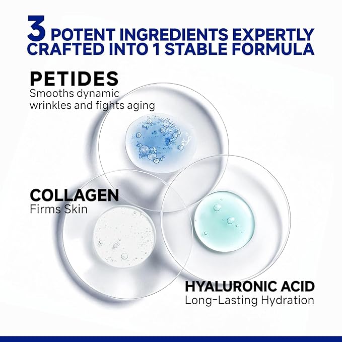 Peptide Under Eye Patches, Firming Eye Patches Instant Reduces Dark Circles and Puffiness, Collagen Under Eye Mask for Bags Treatment, Wrinkles, 60 Pairs, Vegan