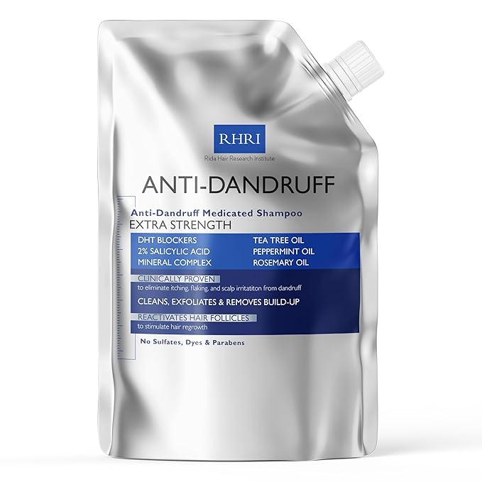 Anti Dandruff Shampoo Anti Fungal Dandruff Mens Shampoo | Medicated, Clarifying, Psoriasis & Biotin w/Salicylic Acid | For Dry, Itchy, Flaky, Irritated Scalp & Hair