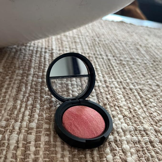 Rose Baked Brulee Blush, Pressed Powder, 0.05 oz, Soft Rose Shade, Luminous Baked Finish