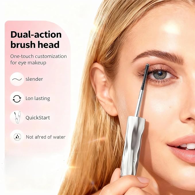 Eyelash Primer, Hydrofix Fiber Mascara, Volumizing & Lengthening - Waterproof Formula - Quick Drying - Black - 0.1 fl oz (1)