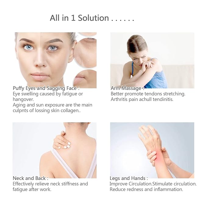 Ice Roller for Face,Cold Facial Massager for Eye Puffiness,Skin Care Tools for Migraine Relief and Blood Circulation (Purple)