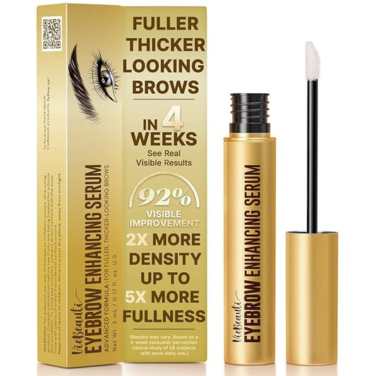 VieBeauti Eyebrow Growth Serum 5mL: Eyebrow Serum to Grow Brows with Advanced Formula to Boost Longer Fuller and Thicker Looking Eyebrows