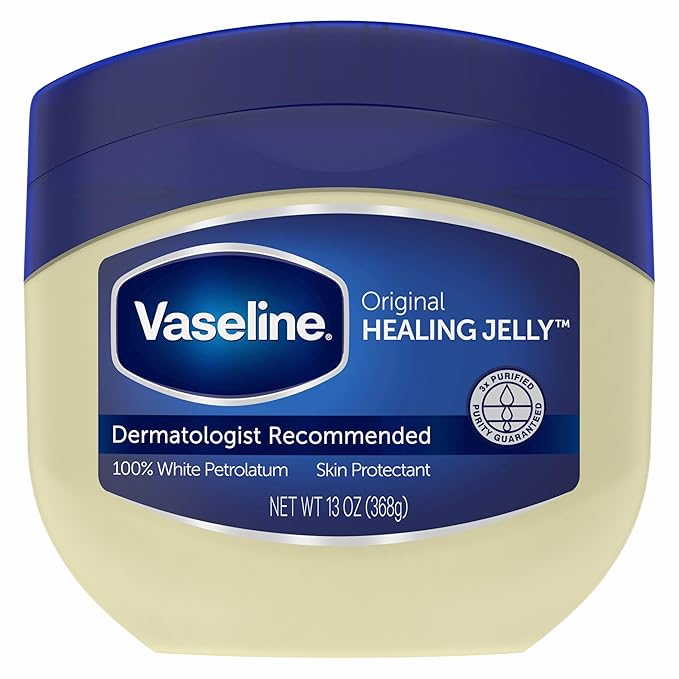 Vaseline Healing Jelly Original White Petroleum Jelly Protectant For Dry Cracked Skin and Eczema Relief Pure Petroleum Jelly 13 oz