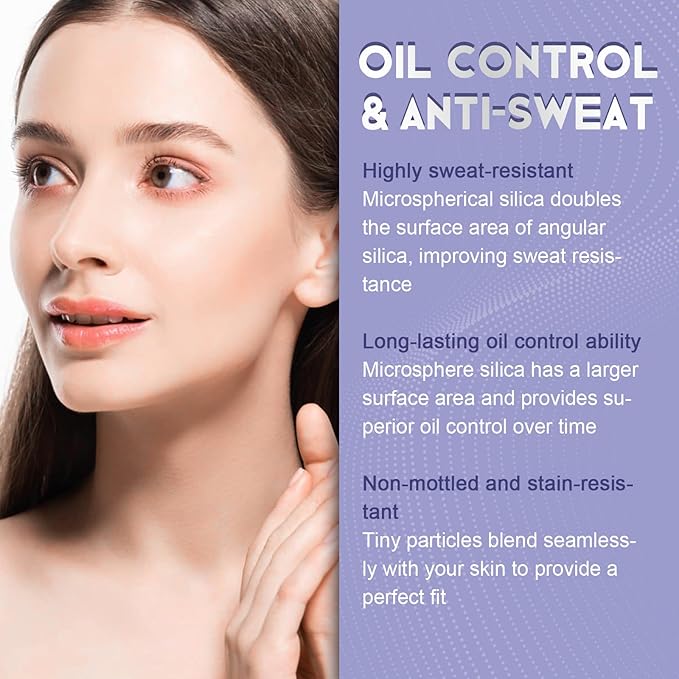 Lavender Matte Setting Powder, Pressed Face Powder for Oil Control, Lightweight Transfer Resistant Long Wear Natural Finish