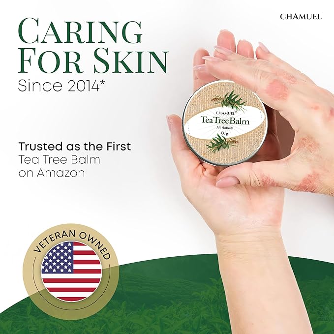 Tea Tree Oil Balm- All Natural | Great Cream for Soothing Eczema, Cracked Foot, Rashes, Jock Itch, Bug Bites, Folliculitis, Acne, Itchy Skin, Cuticles, Psoriasis, Saddle Sores- For Women & Men, 2-Pack