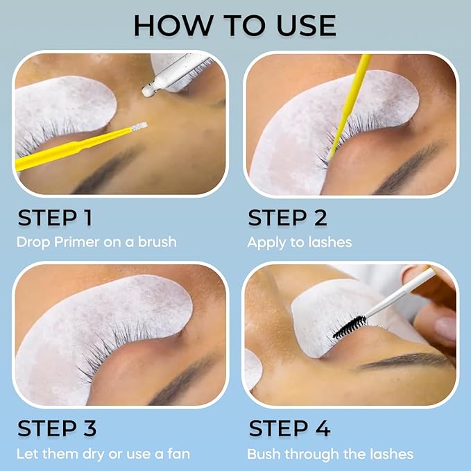 Stacy Lash Primer for Lash Extensions | Super Primer/Cleanser 15ml | Eyelash Extension Primer | Protein Oil Remover | Increase Adhesive Bonding Power Retention | Professional Lash Supplies