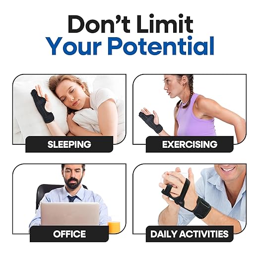 Metacarpal Finger Splint Hand Brace | Little Pinky Finger Splint For Boxer Fractures l Broken Ring or Hands Cast |Trigger Immobilizer Straightener l Ulnar Gutter Support | Boxer Brace LEFT HAND L/XL