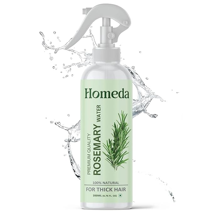 Rosemary Water Spray for Hair Growth (6.8 fl oz) Romero Para el Cabello Tónico de | Rosemary Hydrosol Tonic | Scalp Spray Root Enhancer & Locs (200ml) - Natural, Sulfate, Paraben Free