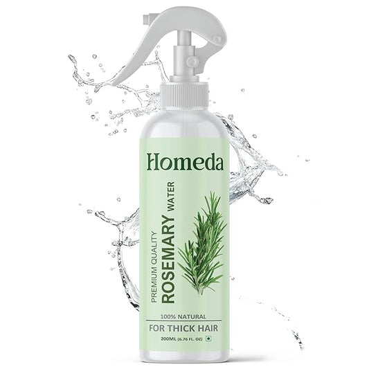 Rosemary Water Spray for Hair Growth (6.8 fl oz) Romero Para el Cabello Tónico de | Rosemary Hydrosol Tonic | Scalp Spray Root Enhancer & Locs (200ml) - Natural, Sulfate, Paraben Free
