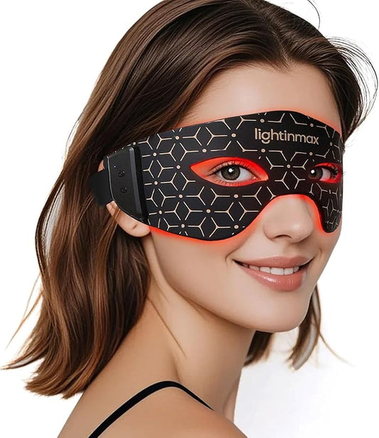 Red Light Therapy for Eyes, Valentines Day Gifts for Women Mom Wife with NIR, 5 Modes with Timing Function for Eyes Bags & Dark Circles & Fine Lines, Rechargeable Eye Mask for Home Skincare