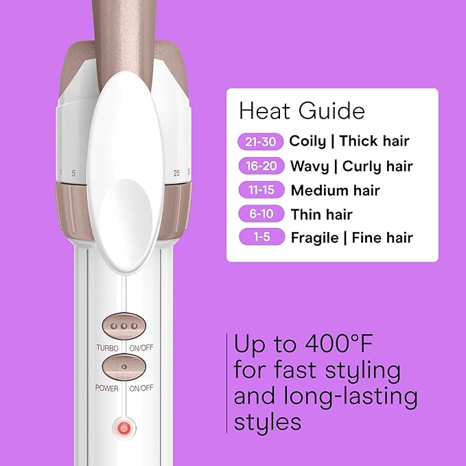 Conair Double Ceramic ½-Inch Curling Iron, ½-Inch Barrel Creates Spiral Curls, Hair Curler for Use on Short to Medium Hair, White/Rose Gold