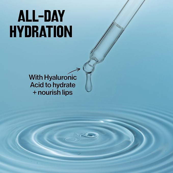 REVLON PhotoReady Instant Plump Serum, Plumping Gloss, Hydrating, Non-Sticky & High Shine Finish, 001 Needleless To Say, 0.25 fl oz