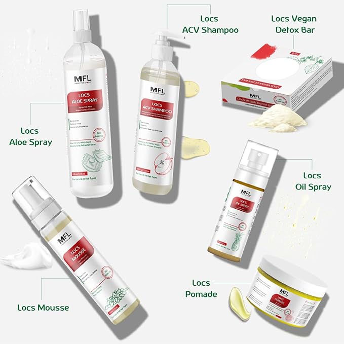 Made For Locs Vegan Aloe Refresher Spray | Hydrating Moisturizer for Locs & Dreadlocks, Natural Hair Care | Nourishing Locs Spray with Aloe Vera, 8 oz (Pack of 2)