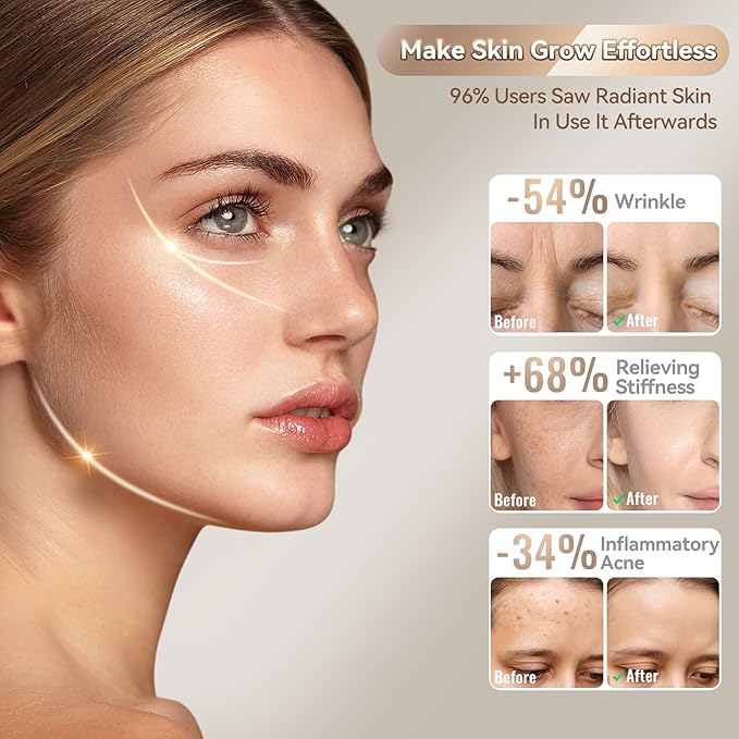 WAYCOM Red Light Therapy Mask: FDA-Cleared 400 LEDs Portable LED Light Therapy for Face - 4-Modes Portable Blue Orange 850NM Infrared & Red Light Mask at Home Travel with Timing Function Remote Black