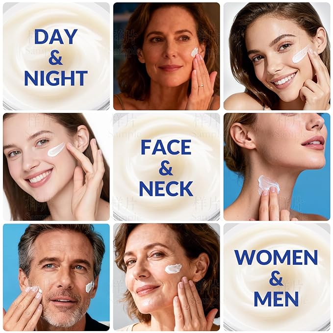 Face & Neck Firming Cream - Ceramide Moisturizer for Women - Anti Aging Formula for Tightening and Lifting with Retinol,Collagen,Hyaluronic Acid - Day & Night Cream for Sensitive & Mature Skin, 1.7 OZ