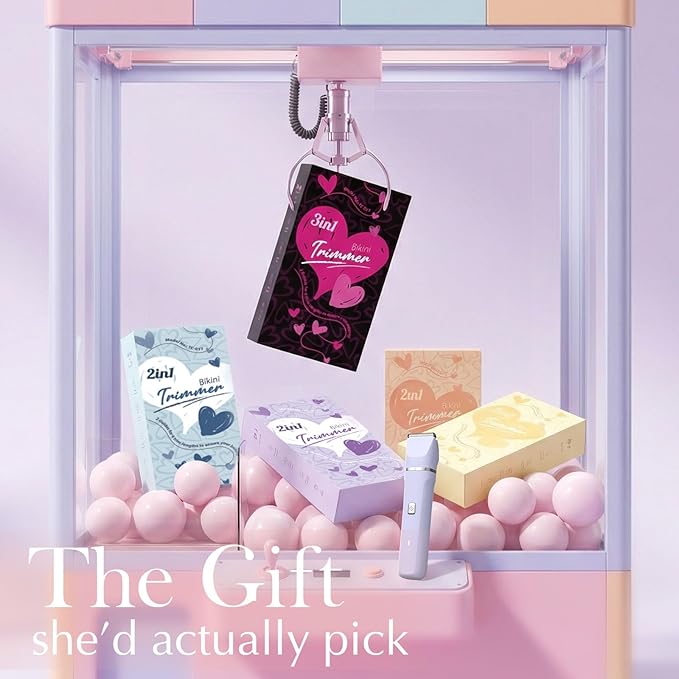 Bikini Trimmer for Women - Wet/Dry Womens Electric Shaver for Legs, Replaceable Body Hair Blade Heads&Hair Remover for Face Head, No Nick, No Cut, No Razor Burn, Purple