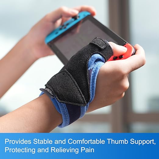 Velpeau Thumb Wrist Support Brace, CMC Thumb Spica Splint for Arthritis Pain, De Quervains Tenosynovitis, Trigger Thumb, Tendonitis, Sprain, Fits Both Left or Right Hands (Plastic Insert Version, S)