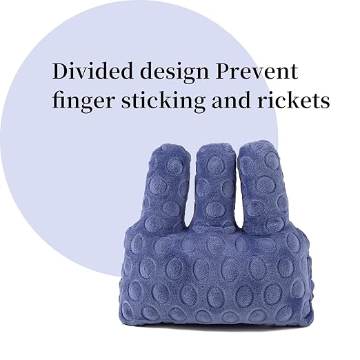 Adjustable Removable Finger Separator Protector Hand Contracture Cushion Padding Pillow Prevention Aid Training Tool With Fingers Hands Splints (Purple)